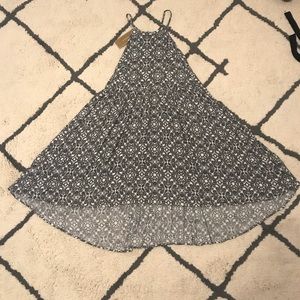 Francesca’s High-low, black & white sun dress